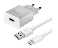 Kable USB - HW-059200EHQ + kabel HL1289 ład. siec. Huawei 2A QC type-c 1m biały bulk - miniaturka - grafika 1