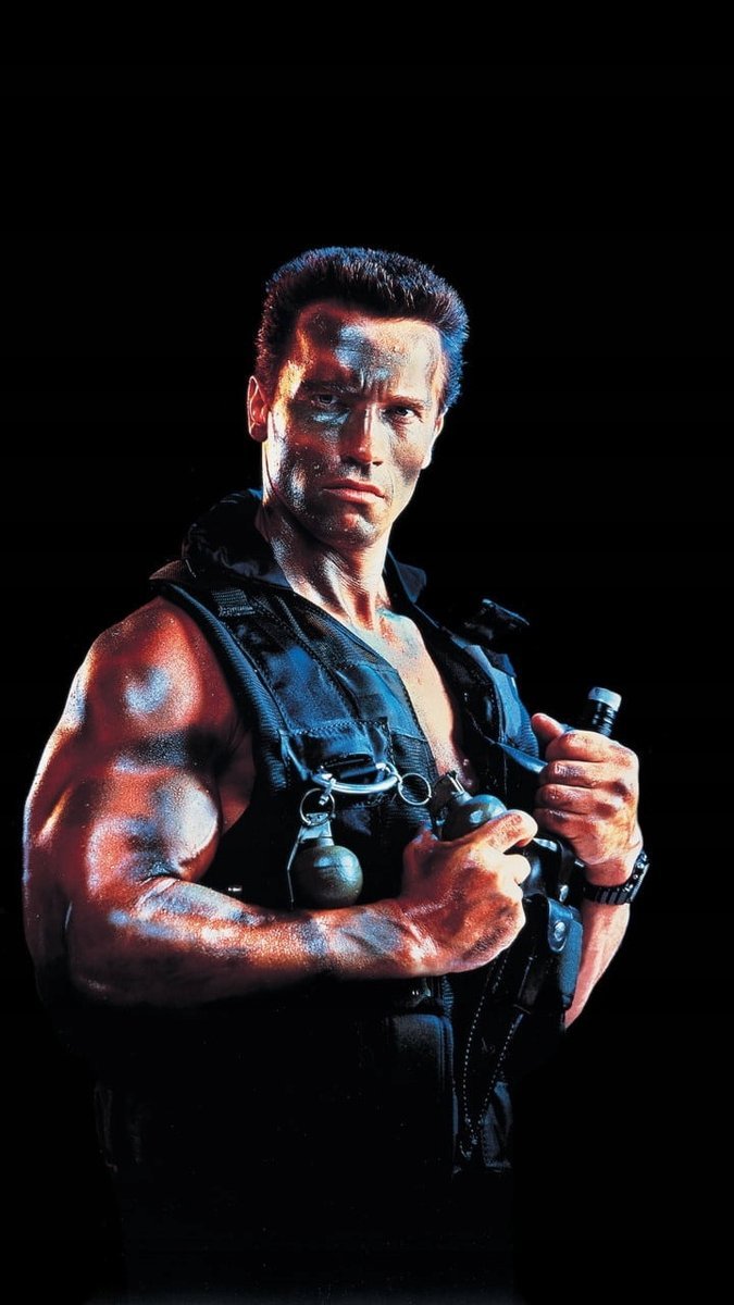 Naklejki na ścianę Naklejka Commando Arnold Schwarzenegger Komando 30x40 cm