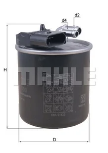 Filtr paliwa Mahle KL 950 - Filtry paliwa - miniaturka - grafika 1