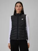 Kurtki damskie - 4F Bezrękawnik z wypełnieniem syntetycznym damski - czarny XXL - miniaturka - grafika 1