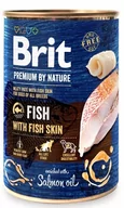 Mokra karma dla psów - Brit Premium by Nature Fish with Fish Skin 400g 35449-uniw - miniaturka - grafika 1