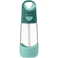 Kubki dla dzieci - B.Box BABY&TRAVEL Butelka tritanowa ze słomką Emerald Forest 9 m+, 450ml - miniaturka - grafika 1