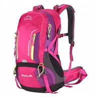 Plecaki - Plecak turystyczny 50l AOKING - fuksja, podzielna komora, wygodny - miniaturka - grafika 1
