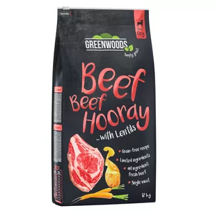 Greenwoods Dwupak 2 x 12 kg - Wołowina z soczewicą, ziemniakami i marchwią - Sucha karma dla psów - miniaturka - grafika 1