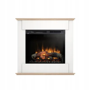 KOMINEK ELEKTRYCZNY FONTE 28" XHD BIAŁY/J.DĄB - Kominki elektryczne - miniaturka - grafika 1