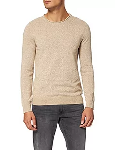 ESPRIT Sweter męski 091ee2i311, 274/beżowy 5, L - Swetry męskie - miniaturka - grafika 1