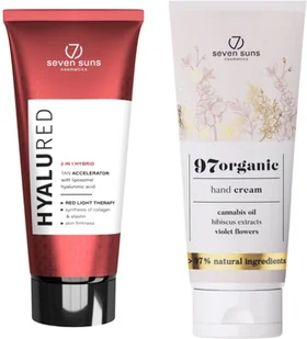 7suns HyaluRed Przyspieszacz Opalania Hialuronowy + Krem Do Rąk 75ml Gratis - Balsamy i kremy do opalania - miniaturka - grafika 1