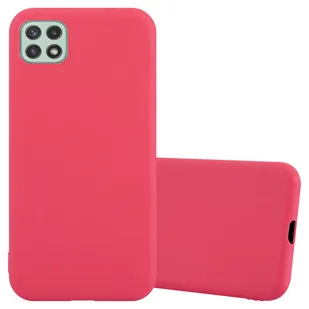 Etui Cadorabo do Samsung Galaxy A22 5G w kolorze czerwonym etui na telefon komórkowy silikonowe etui z TPU - Etui i futerały do telefonów - miniaturka - grafika 1