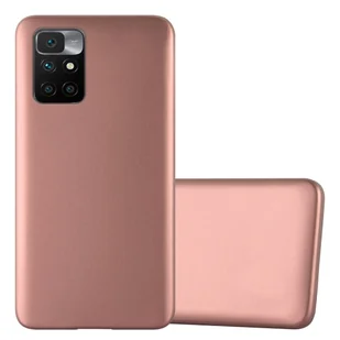 Pokrowiec Do Xiaomi RedMi 10 4G w METALLIC RÓŻOWE ZŁOTO Etui TPU Silikon Obudowa Ochronny Case Cover Cadorabo - Etui i futerały do telefonów - miniaturka - grafika 1