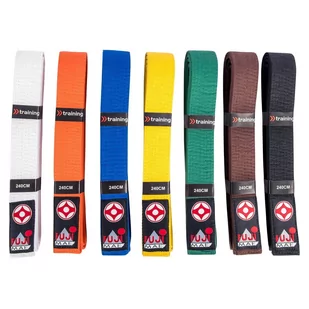 Pasy kolorowe - Karate Kyokushin FUJIMAE [Kolor: żółty, Rozmiar: 300 cm] - Kimona, stroje i obuwie - miniaturka - grafika 1