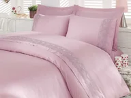 Pościel - Pościel satyna bawełniana EMILIE PINK - miniaturka - grafika 1