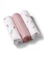 Pieluchy - 397/14 PIELUSZKI BAMBUSOWE 3SZT RÓŻOWE - miniaturka - grafika 1