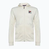Bluzy damskie - Bluza FILA Bergede Loose Fit Zip Hoody antique white - miniaturka - grafika 1
