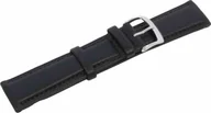 Akcesoria do smartwatchy - TOGO Pasek skórzany Zeppelin/Iron Annie czarny, 20 mm - miniaturka - grafika 1