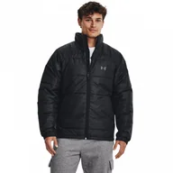 Kurtki męskie - Męska kurtka puchowa pikowana Under Armour UA Strm Ins Jkt - czarna - UNDER ARMOUR - miniaturka - grafika 1