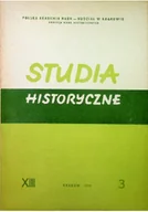 Historia świata - Studia historyczne rok XIII nr 3 - miniaturka - grafika 1