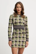 Sukienki - Silvian Heach sukienka AGVA kolor zielony mini rozkloszowana GPA25272VE - miniaturka - grafika 1