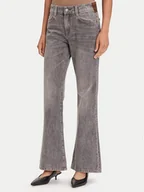Spodnie damskie - Miss Sixty Jeansy 6S1JJ47800 Szary Flare Fit - miniaturka - grafika 1