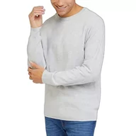 Bluzy męskie - Lee Męska bluza Raglan Crew Knit Sweater, Grey MLE, rozm. XXL, Grey Mele, XXL - miniaturka - grafika 1