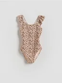 Stroje kąpielowe dla dziewczynek - Reserved - Jednoczęściowy strój kąpielowy - kremowy - miniaturka - grafika 1