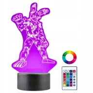 Lampy stojące - Lampka Nocna Biurkowa dla Dzieci FNAF Five Nights at Freddy's LED + Pilot - miniaturka - grafika 1