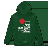 Odzież do sportów motorowych - Bluza z kapturem Mazda Miata z dachem zielona-XL - miniaturka - grafika 1