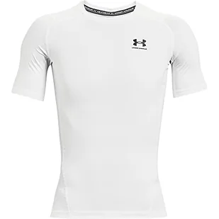 Under Armour Koszulka UA HG Armour Comp SS-WHT - M 1361518-100_M - Koszulki męskie - miniaturka - grafika 1