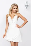 Piżamy damskie - HALKA LUCJA (kolor granat, rozmiar S) - miniaturka - grafika 1