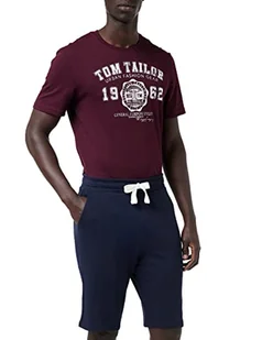 TOM TAILOR Męskie Szorty bermudy dresowe 1031625, 10668 - Sky Captain Blue, XXL - Spodenki damskie - miniaturka - grafika 1