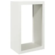 Wózki magazynowe - vidaXL Stojak na drewno opałowe, biały, 60x40x100 cm, stalowy - miniaturka - grafika 1