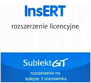 Insert Rozszerzenie Do Subiekt Gt Na 3 Kolejne Stanowiska Box - Oprogramowanie dedykowane - miniaturka - grafika 1