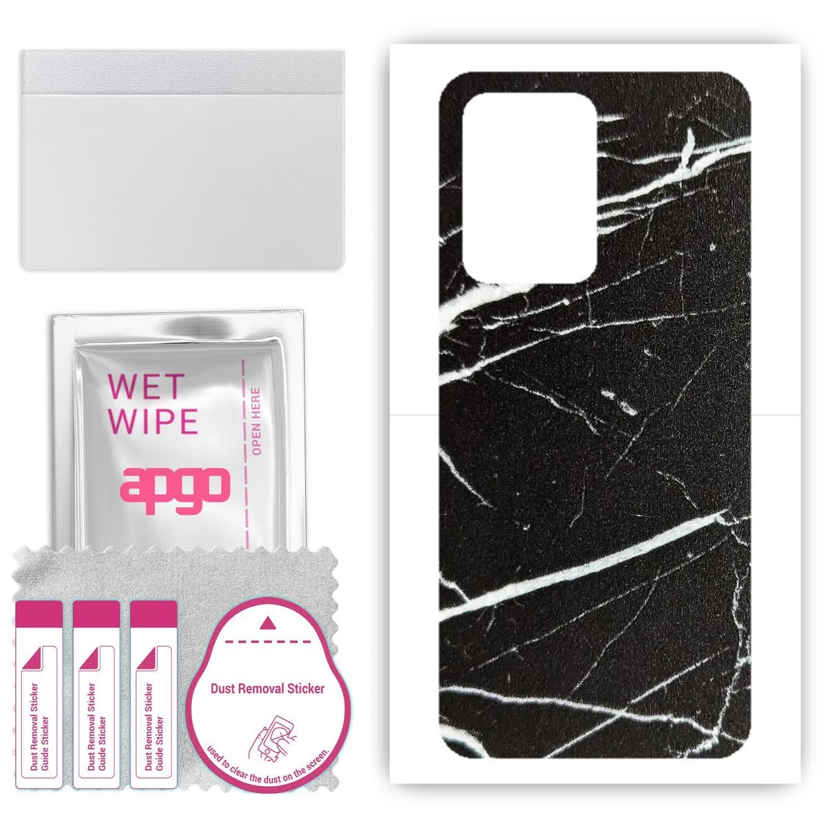 Folia naklejka skórka strukturalna na TYŁ do Realme GT 2 Pro - Marmur Ciemny - apgo SKINS