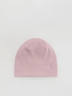 Reserved - Bawełniana czapka - brudny róż - Czapki damskie - miniaturka - grafika 1
