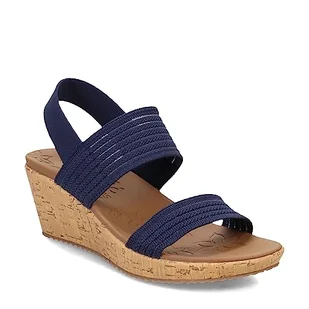 Skechers Damskie trampki Beverlee Sheer Luck, Granatowa siatka dzianinowa, 36 EU - Trampki damskie - miniaturka - grafika 1