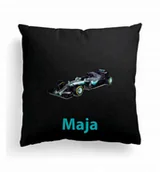 Poduszki dekoracyjne - Foto Poduszka Czarna Formuła Mercedes AMG - miniaturka - grafika 1