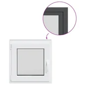 Tablice i flipcharty - vidaXL Okno piwniczne RISOR 60x60 cm uchylno-rozwierne DIN lewe - miniaturka - grafika 1