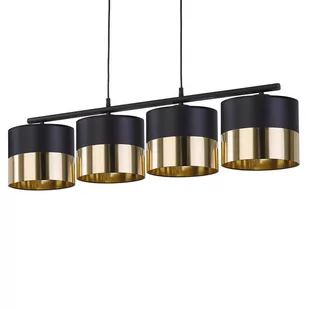 Glamour lampa zwieszana nad stół Londyn 3470 TK Lighting czarna złota - Lampy sufitowe - miniaturka - grafika 1