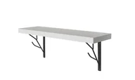 Półki do salonu - Półka ścienna MDF TREE biała 60 cm dekoracyjna do sypialni salonu - miniaturka - grafika 1