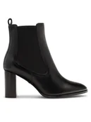 Botki damskie - Gino Rossi Botki ROMA-110372 Czarny - miniaturka - grafika 1