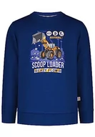 Bluzy dla chłopców - SALT AND PEPPER Bluza chłopięca z aplikacją na plac budowy i nadrukiem, niebieski, 128-134 - miniaturka - grafika 1