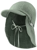 Czapeczki dla niemowląt - Sterntaler Czapka "Musselin" w kolorze zielonym - miniaturka - grafika 1