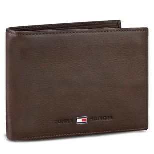Duży Portfel Męski Tommy Hilfiger Johnson Cc Flap And Coin Pocket AM0AM00660/82566 Brązowy - Portfele - miniaturka - grafika 1