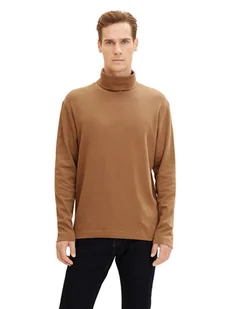 Tom Tailor Golf 1034387 Brązowy Regular Fit - Swetry męskie - miniaturka - grafika 1