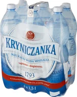 Woda - Woda Kryniczanka Kryniczanka Naturalna woda mineralna wysokozmineralizowana wysokonasycona 1,5 l x 6 sztuk - miniaturka - grafika 1