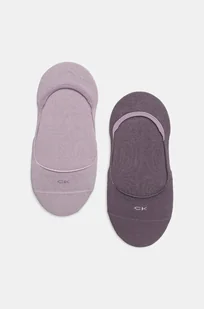 Calvin Klein skarpetki damskie kolor fioletowy - Skarpetki damskie - miniaturka - grafika 1