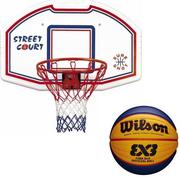 Koszykówka - Sure Shot Zestaw do koszykówki tablica 507 + Piłka Wilson FIBA 3x3 - miniaturka - grafika 1