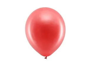PartyDeco "Balony Rainbow 23cm metalizowane, czerwony (1 op. / 100 szt.)" RB23M-007 [15065330] - Balony i akcesoria - miniaturka - grafika 1