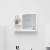 Lustra - vidaXL Lustro łazienkowe, białe, 60x10,5x45 cm, płyta wiórowa - miniaturka - grafika 1
