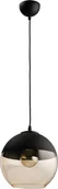 Lampy sufitowe - TK Lighting Amber 2380 Lampa wisząca Oprawa dekoracyjna 1x60W bursztyn grafit czarny - miniaturka - grafika 1