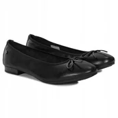 Półbuty damskie - Maciejka P6800-01 baleriny czarne skórzane płaski obcas modne r.38 - miniaturka - grafika 1